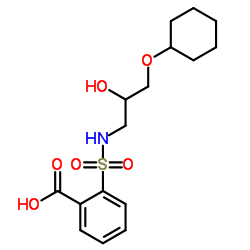 2-{[3-(Cyclohexyloxy)-2-hydroxypropyl]sulfamoyl}benzoic acid Structure