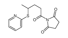 1-(4-pyridin-2-ylsulfanylpentanoyl)pyrrolidine-2,5-dione Structure