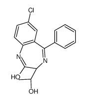 (3R)-7-chloro-3-(1-hydroxyethyl)-5-phenyl-1,3-dihydro-1,4-benzodiazepin-2-one结构式