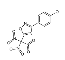 3-(4-methoxyphenyl)-5-(trinitromethyl)-1,2,4-oxadiazole结构式