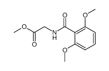 methyl N-(2,6-dimethoxybenzoyl)glycine ester Structure