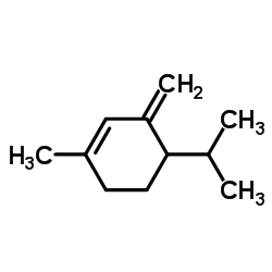 Cyclohexene, 1-methyl-3-methylene-4-(1-methylethyl)- (9CI)结构式
