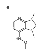 N-methoxy-7,9-dimethyl-8H-purin-3-ium-6-amine,iodide Structure