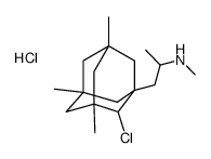 1-(2-chloro-3,5,7-trimethyl-1-adamantyl)-N-methylpropan-2-amine,hydrochloride结构式