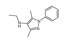 N-ethyl-3,5-dimethyl-1-phenylpyrazol-4-amine结构式