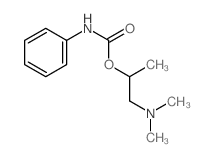 1-dimethylaminopropan-2-yl N-phenylcarbamate结构式