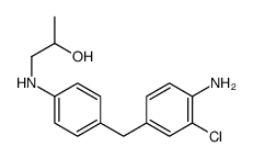 1-[4-[(4-amino-3-chlorophenyl)methyl]anilino]propan-2-ol结构式