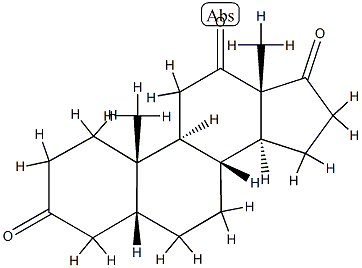 5β-Androstane-3,12,17-trione结构式