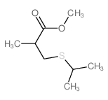 Propanoic acid,2-methyl-3-[(1-methylethyl)thio]-, methyl ester Structure