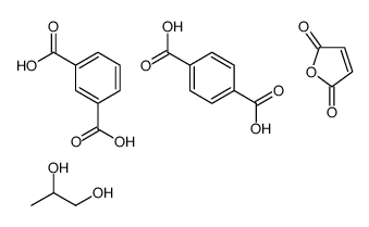 benzene-1,3-dicarboxylic acid,furan-2,5-dione,propane-1,2-diol,terephthalic acid结构式