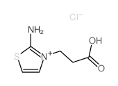 3-(2-amino-1-thia-3-azoniacyclopenta-2,4-dien-3-yl)propanoic acid Structure