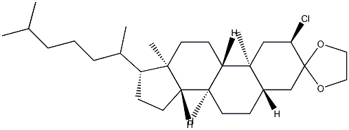2α-Chloro-5α-cholestan-3-one 1,2-ethanediyl acetal picture