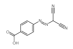 BENZOIC ACID, p-((DICYANOMETHYL)AZO)- structure