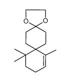 7,11,11-trimethylspiro[5.5]undec-7-en-3-one ethylene acetal结构式