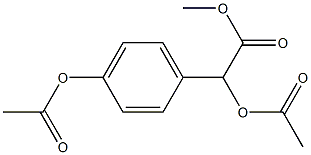 α,4-Bis(acetyloxy)benzeneacetic acid methyl ester结构式
