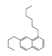 7-butyl-1-hexylnaphthalene Structure