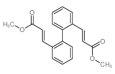 methyl (E)-3-[2-[2-[(E)-2-methoxycarbonylethenyl]phenyl]phenyl]prop-2-enoate Structure