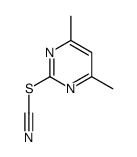 (4,6-dimethylpyrimidin-2-yl) thiocyanate Structure