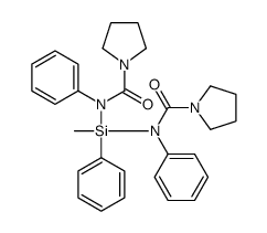 N-[methyl-phenyl-[N-(pyrrolidine-1-carbonyl)anilino]silyl]-N-phenylpyrrolidine-1-carboxamide Structure