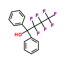 Benzenemethanol,a-(heptafluoropropyl)-a-phenyl- (9CI) Structure