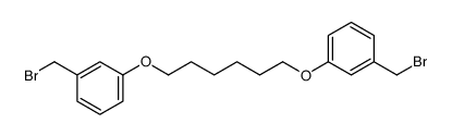 1-(bromomethyl)-3-[6-[3-(bromomethyl)phenoxy]hexoxy]benzene Structure