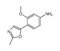 3-methoxy-4-(2-methyl-5-oxazolyl)benzenamine Structure