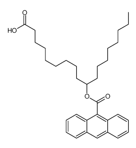 10-(anthracene-9-carbonyloxy)octadecanoic acid结构式