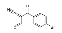 3-(4-bromophenyl)-2-diazo-3-oxopropanal Structure