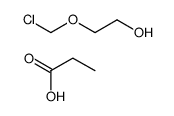 2-(chloromethoxy)ethanol,propanoic acid结构式