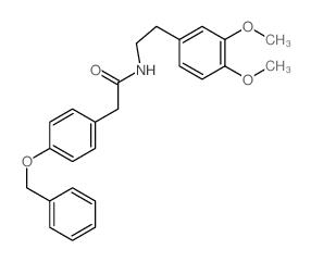 Benzeneacetamide,N-[2-(3,4-dimethoxyphenyl)ethyl]-4-(phenylmethoxy)- structure