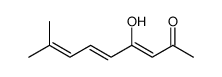 4-hydroxy-8-methylnona-3,5,7-trien-2-one结构式