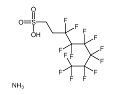 1-Octanesulfonic acid, 3,3,4,4,5,5,6,6,7,7,8,8,8-tridecafluoro-, ammonium salt structure