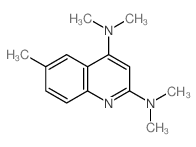 2,4-Quinolinediamine,N2,N2,N4,N4,6-pentamethyl-结构式