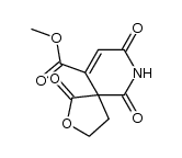 10-Methoxycarbonyl-1,6,8-trioxo-2-oxa-7-azaspiro[4,5]dec-9-en结构式