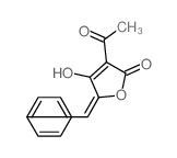 2(5H)-Furanone,3-acetyl-4-hydroxy-5-(phenylmethylene)-结构式