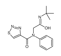 1,2,3-Thiadiazole-4-carboxamide,N-[2-[(1,1-dimethylethyl)amino]-2-oxoethyl]-N-phenyl-(9CI) structure
