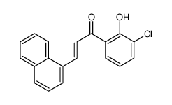 1-(3-chloro-2-hydroxyphenyl)-3-naphthalen-1-ylprop-2-en-1-one结构式