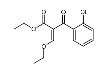 2-(2-chlorobenzoyl)-3-ethoxyacrylic acid ethyl ester Structure