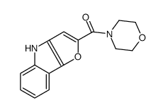 4H-furo[3,2-b]indol-2-yl(morpholin-4-yl)methanone结构式