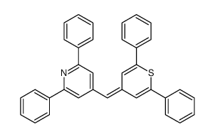 4-[(2,6-diphenylthiopyran-4-ylidene)methyl]-2,6-diphenylpyridine结构式
