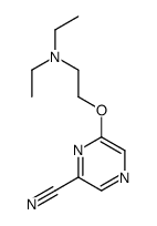 6-[2-(diethylamino)ethoxy]pyrazine-2-carbonitrile结构式