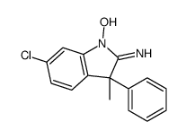 6-chloro-1-hydroxy-3-methyl-3-phenylindol-2-imine Structure