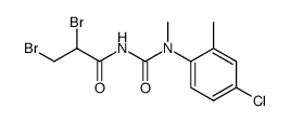 1-(4-Chloro-2-methyl-phenyl)-3-(2,3-dibromo-propionyl)-1-methyl-urea Structure