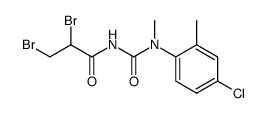 1-(4-Chloro-2-methyl-phenyl)-3-(2,3-dibromo-propionyl)-1-methyl-urea结构式