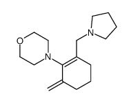 4-[6-methylidene-2-(pyrrolidin-1-ylmethyl)cyclohexen-1-yl]morpholine结构式