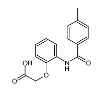 2-[2-[(4-methylbenzoyl)amino]phenoxy]acetic acid Structure