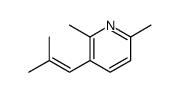 2,6-dimethyl-3-(2-methylprop-1-enyl)pyridine Structure