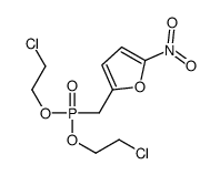 2-[bis(2-chloroethoxy)phosphorylmethyl]-5-nitrofuran结构式