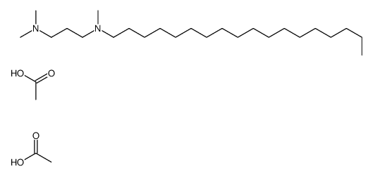 acetic acid,N,N,N'-trimethyl-N'-octadecylpropane-1,3-diamine Structure