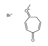 methyl-(4-oxocyclohepta-2,5-dien-1-ylidene)oxidanium,bromide Structure
